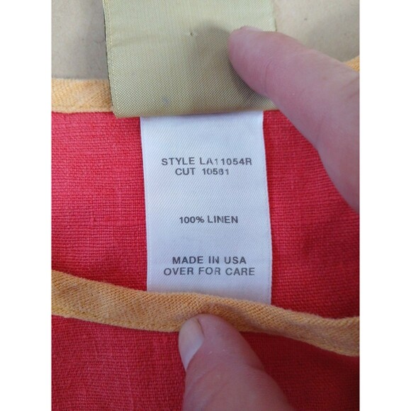 Blue Cactus Linen Dress Womens S Coral Knee Length Lagenlook USA Long Beach - Picture 4 of 7